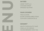 an amazing menu design, food menu, restaurant menu design